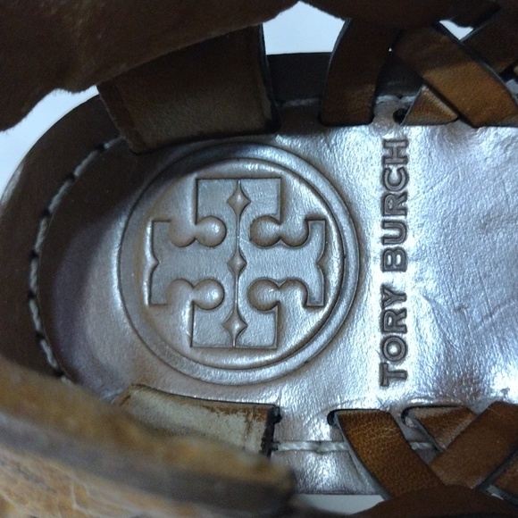 Tory Burch Killiam Leather Woven Cork Wedge Sandals US 7.5 - Picture 7 of 15